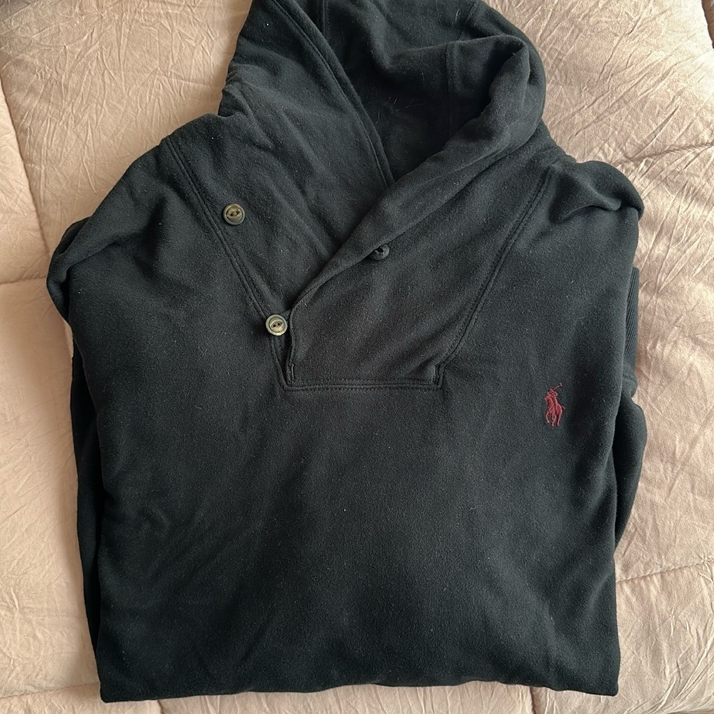 Polo sweatshirt high neck dressy